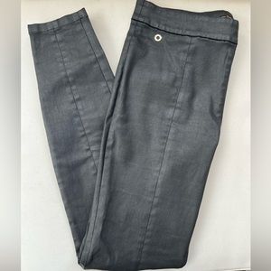 Black coated Massimo Dutti pants
